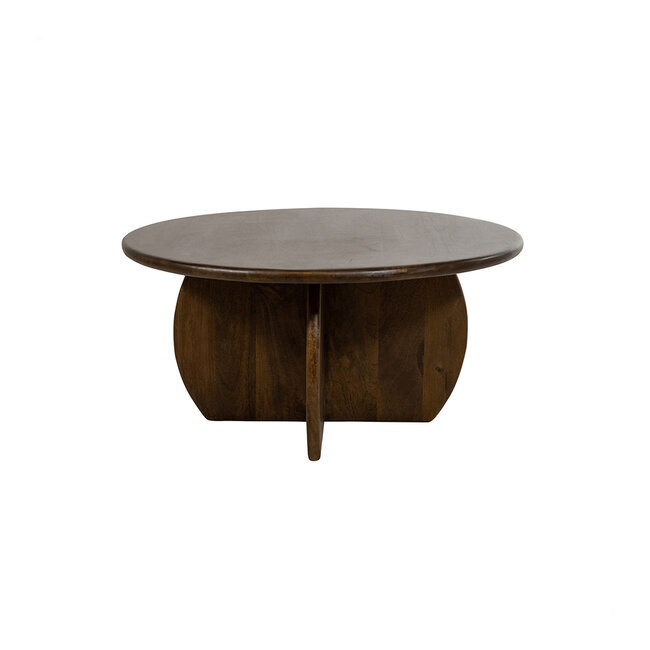 Brooz Salontafel Ø80, H40, Mango Walnut