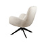 Brooz Luxe draaifauteuil Elvis – Pearl Monet stof met armleuningen en 360° draaifunctie