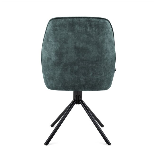 Brooz Draaibare eetkamerstoel Noah met armleuningen en auto-return – Adore Ocean (set van 2)