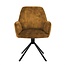 Brooz Draaibare eetkamerstoel Noah met armleuningen en auto-return – Adore Cognac (set van 2)