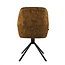 Brooz Draaibare eetkamerstoel Noah met armleuningen en auto-return – Adore Cognac (set van 2)