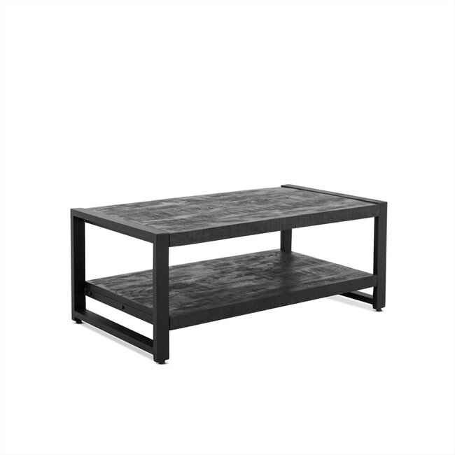 - Salontafel Britt Zwart met Legplank 110