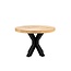 Brooz Kyara Salontafel Rond 60 cm – Mangohout met Zwart Spider Onderstel