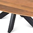 Brooz Runa Deens Ovale Salontafel 130 cm – Mangohout & Zwart Metaal