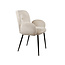 Brooz Bobby eetkamer armstoel Perfect Harmony Ivory – zwart onderstel (set van 2)