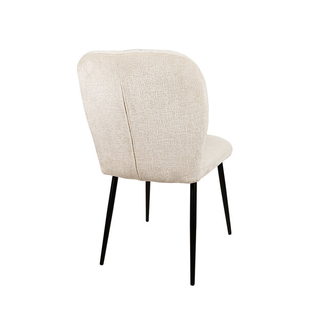 Brooz Eetkamerstoel Bobby zonder armleuningen – Perfect Harmony Ivory (set van 2)