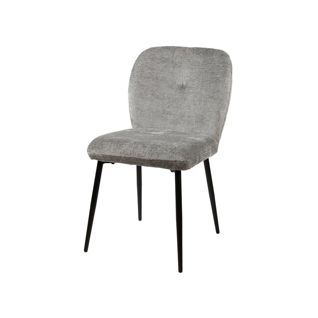Brooz Eetkamerstoel Bobby zonder armleuningen – Perfect Harmony  Light Grey  (set van 2)