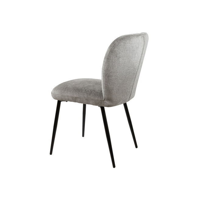 Brooz Eetkamerstoel Bobby zonder armleuningen – Perfect Harmony  Light Grey  (set van 2)