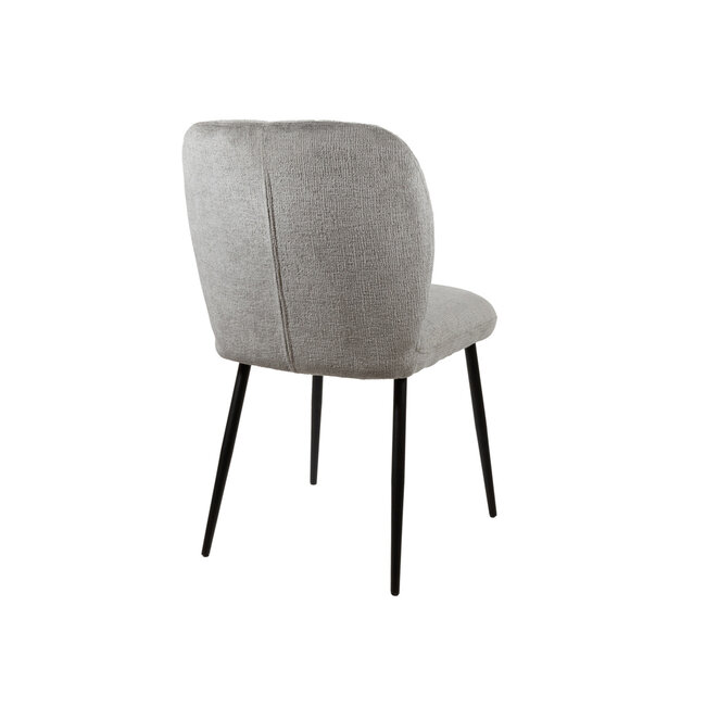 Brooz Eetkamerstoel Bobby zonder armleuningen – Perfect Harmony  Light Grey  (set van 2)