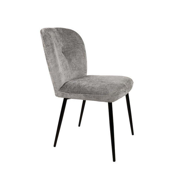 Brooz Eetkamerstoel Bobby zonder armleuningen – Perfect Harmony  Light Grey  (set van 2)