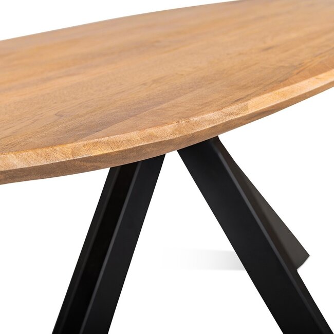 Brooz Runa Deens ovale eettafel 140 cm Mango Naturel