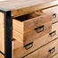 Brooz Ladekast Britt 105 – mangohout met zwart stalen frame