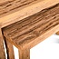 Brooz Sidetable set Bridge – massief hout naturel (set van 2)