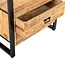 Brooz Ladekastje Britt – mangohout met zwart stalen frame
