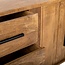 Brooz Modern dressoir Jayden 180 – strak mangohout met lades en zwart stalen onderstel
