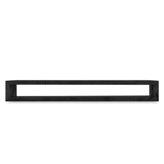 Brooz Zwevend TV meubel 220 – mangohout zwart met open vak