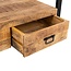 Brooz TV meubel Britt 100 – mangohout met 2 lades en zwart metalen frame