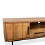 Brooz TV meubel Jayden 150 – mangohout naturel met zwart metalen poten