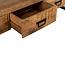 Brooz TV meubel Britt 180 – mangohout met 4 lades en zwart metalen frame