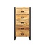 Brooz Ladekast Britt 60 – mangohout met zwart stalen frame