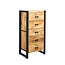 Brooz Ladekast Britt 60 – mangohout met zwart stalen frame