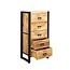 Brooz Ladekast Britt 60 – mangohout met zwart stalen frame