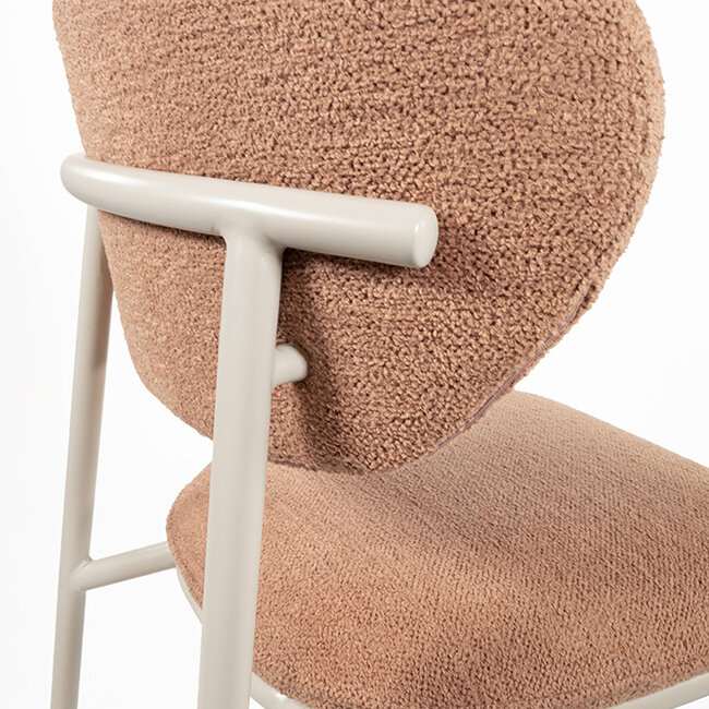 Brooz Eetkamerstoel Didi – beige frame met Gear stof Powder (set van 2)