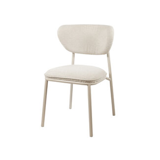 Brooz Eetkamerstoel Didi – beige frame met Gear stof shell (set van 2)