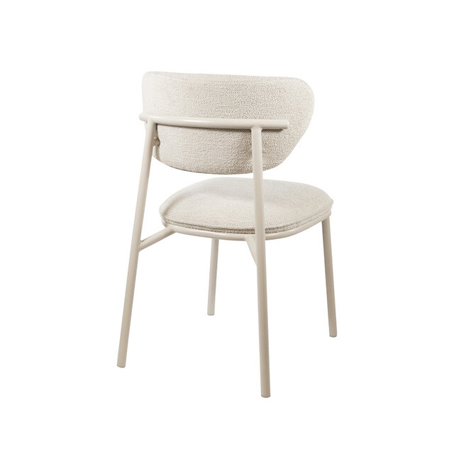 Brooz Eetkamerstoel Didi – beige frame met Gear stof shell (set van 2)