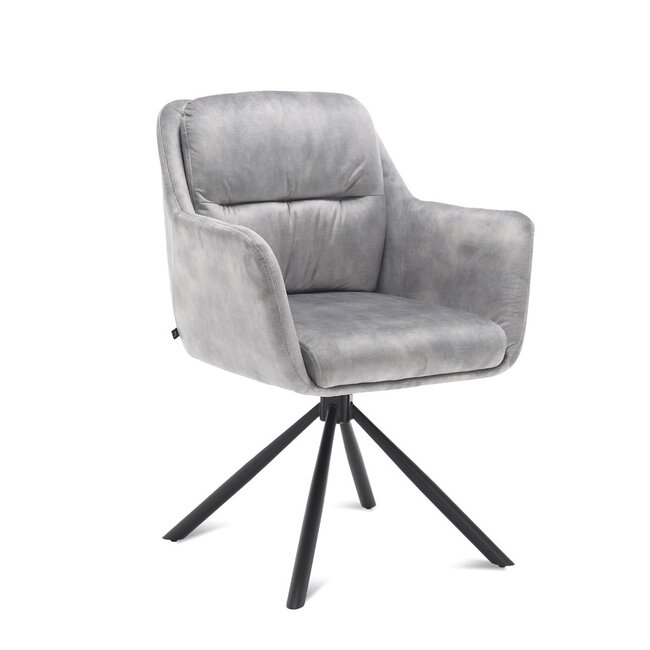 Brooz Draaibare eetkamerstoel Talas met armleuningen – Adore Clay (set van 2)