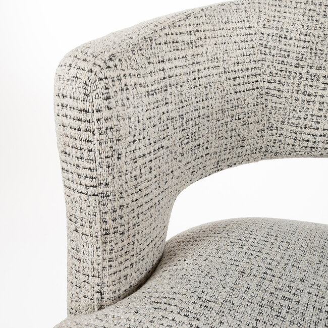 Brooz Eetkamerstoel Sting met armleuningen en vaste poten – Cremona stof Coco - Salt'n Pepper