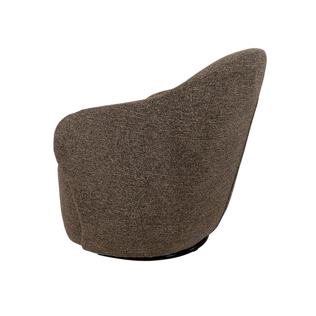 Brooz Moderne draaifauteuil Jimi – Present stof Brown met 360° draaifunctie