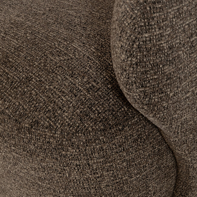 Brooz Moderne draaifauteuil Jimi – Present stof Brown met 360° draaifunctie