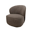 Brooz Moderne draaifauteuil Avi – Present stof  Brown met 360° draaifunctie
