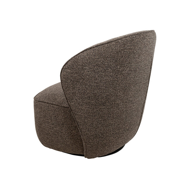 Brooz Moderne draaifauteuil Avi – Present stof  Brown met 360° draaifunctie