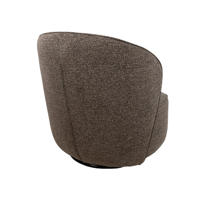 Brooz Moderne draaifauteuil Avi – Present stof  Brown met 360° draaifunctie