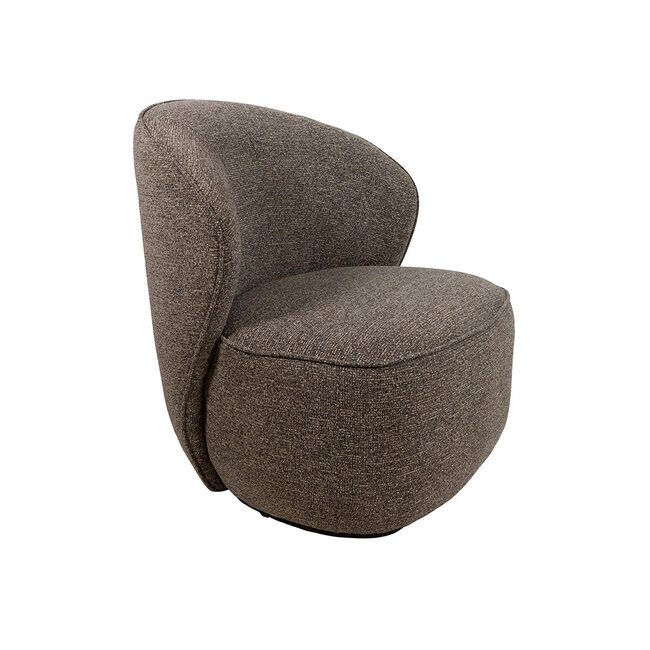 Brooz Moderne draaifauteuil Avi – Present stof  Brown met 360° draaifunctie