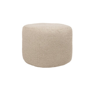 Brooz Baggy Poef Ø50 Rhythm Beige 05 – Zachte Ronde Design Poef in Beige