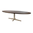 Brooz Scorpio ovale eettafel 220 cm Mango Brown Walnut