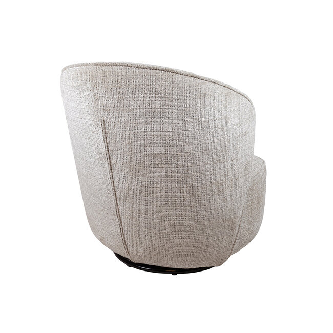 Brooz Moderne draaifauteuil Avi – Cremona stof taupe met 360° draaifunctie