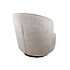 Brooz Moderne draaifauteuil Avi – Cremona stof taupe met 360° draaifunctie