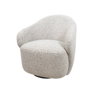 Brooz Moderne draaifauteuil Jimi – Puente Ecru met 360° draaifunctie