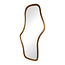 Brooz Wavy Spiegel 160 cm Smooth Natural – Organische Design Spiegel met Naturel Houten Lijst