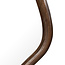 Brooz Wavy Spiegel 121 cm Mango Matt Walnut – Organische Design Spiegel met Walnootkleurige Houten Lijst