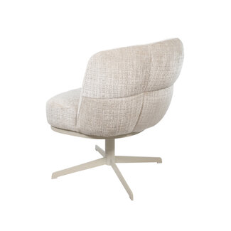 Brooz Luxe draaibare armstoel JLo 360° – Cremona taupe (beige onderstel)
