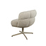 Brooz Luxe draaibare armstoel JLo 360° – Cuzco - Fog 3 (beige onderstel)