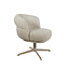 Brooz Luxe draaibare armstoel JLo 360° – Cuzco - Fog 3 (beige onderstel)