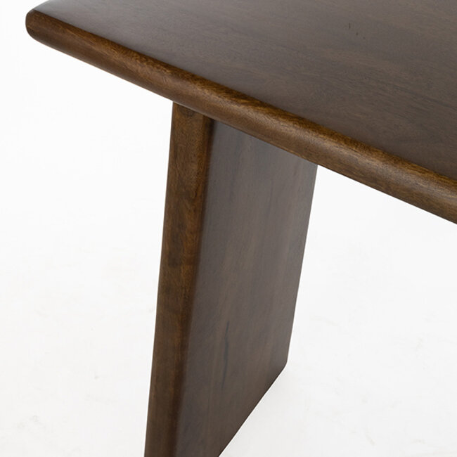 Brooz Moderne wandtafel Lagos 160 – mangohout Mango Brown Walnut