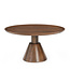Brooz Salontafel Jade Kegelvoet Bruin Ø75 – Luxe Houten Design Salontafel