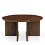 Brooz Salontafel Jade Bruin Ø80 – Ronde Houten Design Salontafel